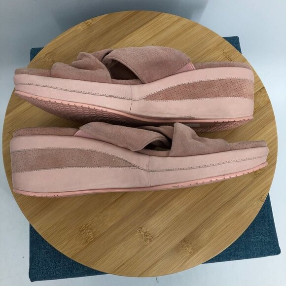 Donald J Pliner Sportique Daisy Shrimp twist  top slide wedge sandals 7.5 - Picture 11 of 16